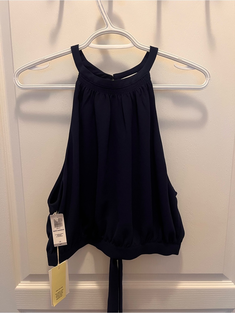 Wilfred Navy Halter Tank Top